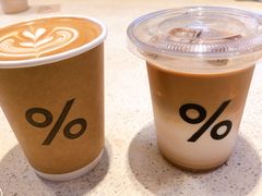 热的咖啡拿铁-% Arabica(京都东山店)