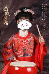 -后宫·古装汉服京剧儿童亲子全家福摄影