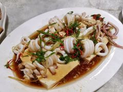 豆腐蒸鱿鱼-林家公鸭海鲜餐厅(故宫路店)