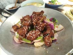 蒜香蜜汁排骨-绿茶餐厅(同成街华联店)