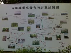 导游图-白草畔自然风景区