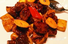 Spicy Mushroom Beef Cubes