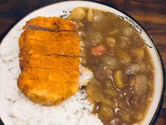 猪扒咖喱盖饭-百步拉面