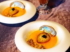 蟹粉虾汤蛋羹黑鱼籽蒸鲍鱼-蟹榭·本帮江浙菜·蟹宴(五角场合生汇商场店)