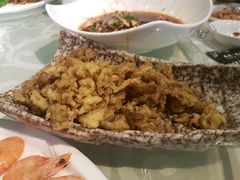 油炸茶树菇-夜宴江景餐厅