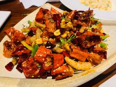 香辣干煸鱿鱼须-陆壹捌餐厅(五大道店)