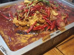 油泼肥肠烤鱼（清江鱼/斤）-锦尚阁烤鱼•天津菜(宣武门胡同店)