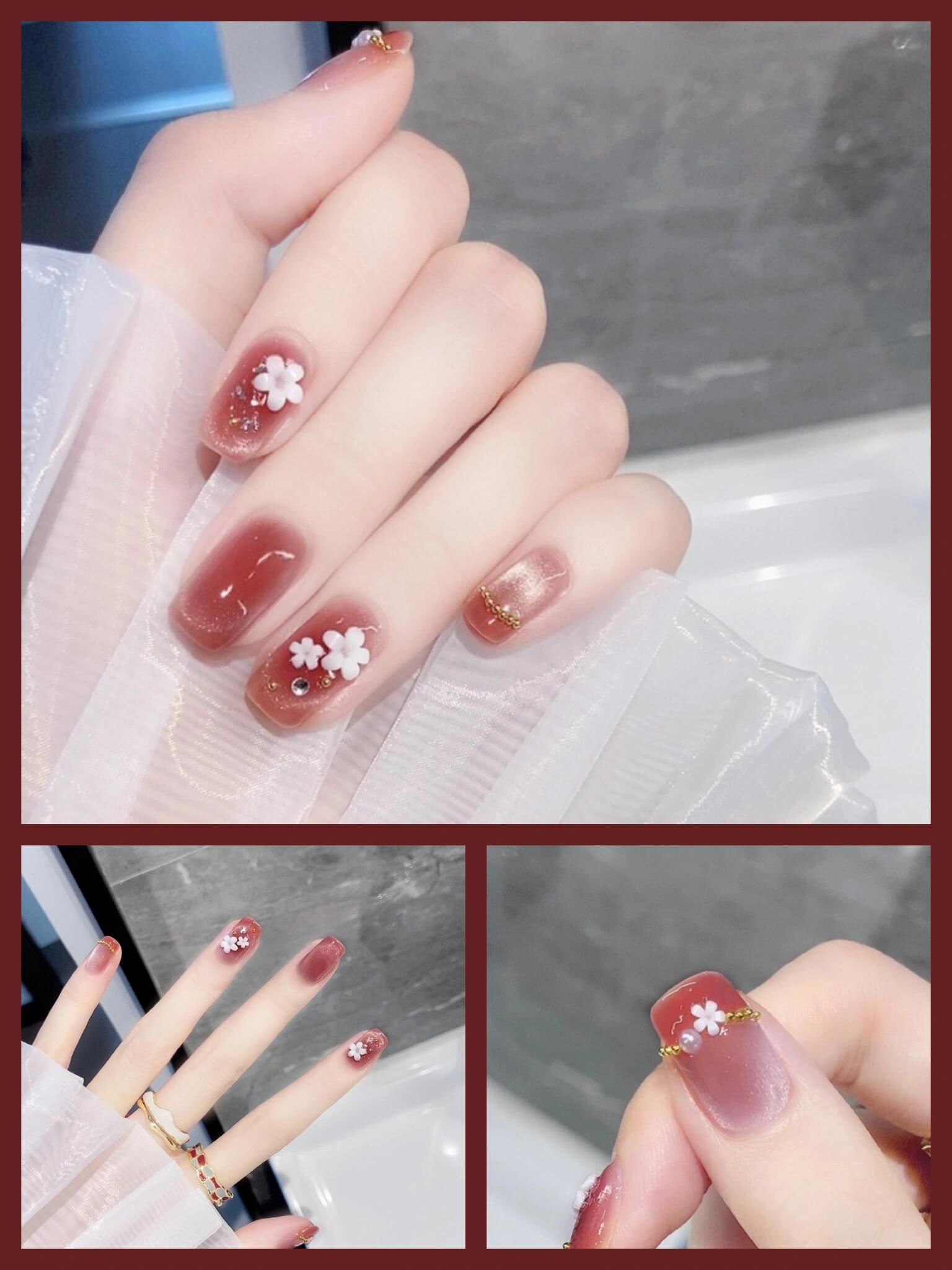 秋日显白花花美甲🌸