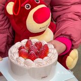 冬日愿望｜下雪❄️➕清新草莓奶油蛋糕🍰