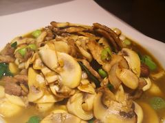 雪菜蘑菇肉片-小厨师·二十年沈家门小海鲜(百井坊巷店)
