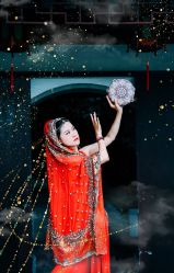 -后宫·古装汉服京剧儿童亲子全家福摄影