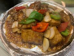 铁板包浆豆腐-花麦地溪边小厨(天台国清寺入口店)