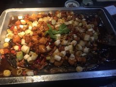 宫保鸡丁烤鱼（清江鱼/斤）-锦尚阁烤鱼(望京新荟城店)