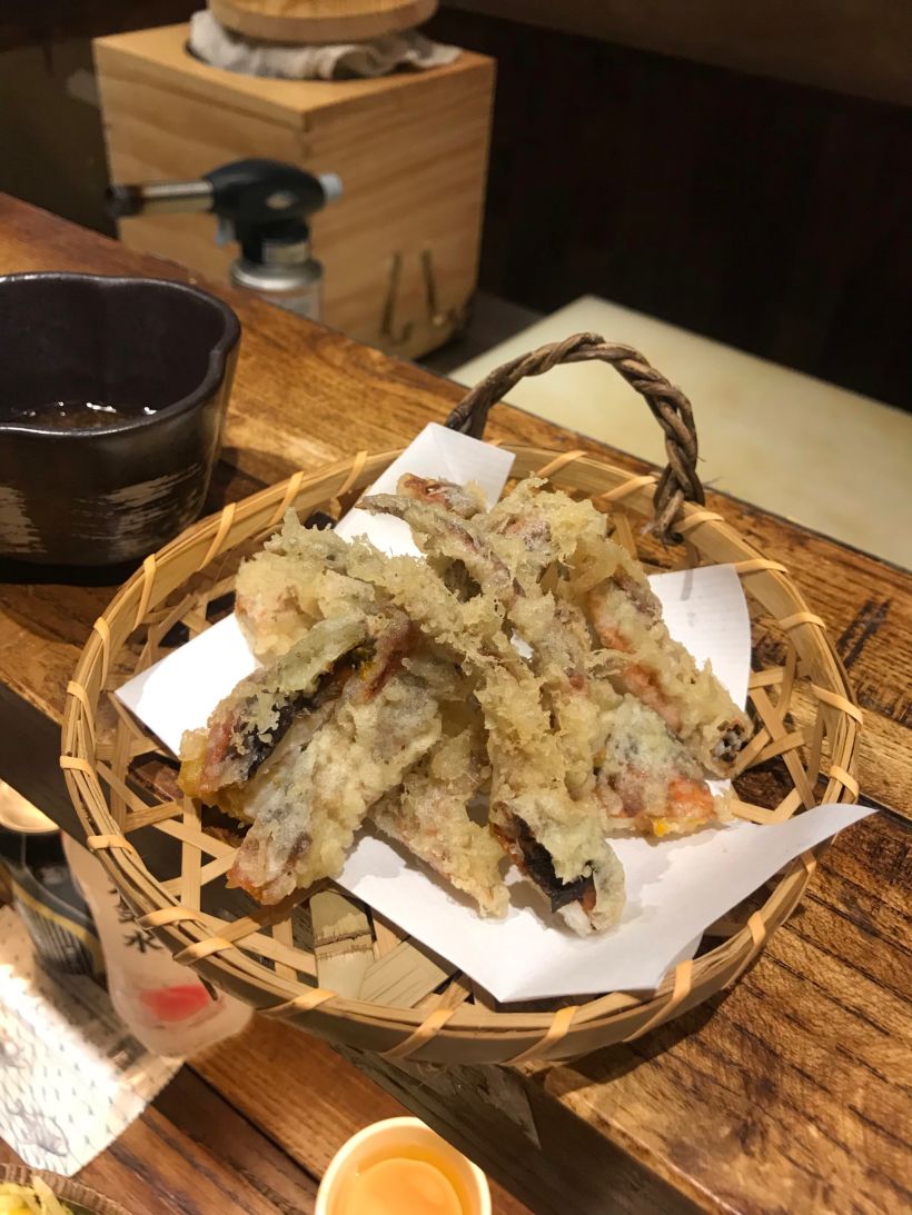 「软壳蟹天妇罗」 一个字,赞.