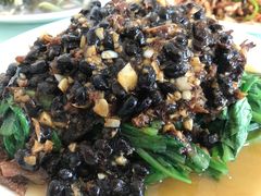 豆豉鲮鱼油麦菜-胖子菜馆(隆昌路店)