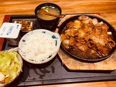 铁板黑椒牛舌定食-石屋料理(南京西路店)