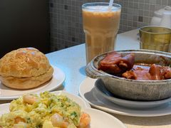 滑蛋炒虾仁-香港新发烧腊茶餐厅(书城店)