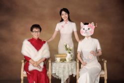 -时光纪亲子全家福照相馆(静安店母女写真父母纪念照)