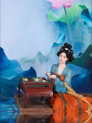 -后宫·古装汉服京剧儿童亲子全家福摄影