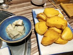 黄金窝头配臭豆腐-锅十二涮肉馆·鞭蛋锅