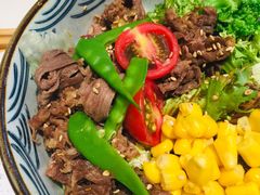 柚子牛肉沙拉饭-无限双拼照烧双拼饭(和平店)