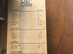 菜单-RAC BAR(安福路店)