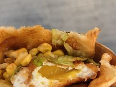 -小红车炸蛋葱油饼