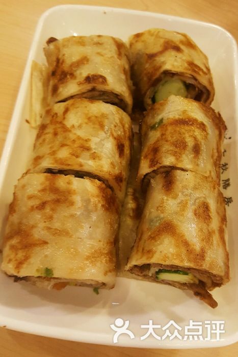 大饼卷牛肉