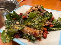 紫苏拌牛肉-山城正宗集安高丽火盆
