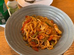 葱烩海鲜意面-棒约翰比萨·意面(金桥国际店)