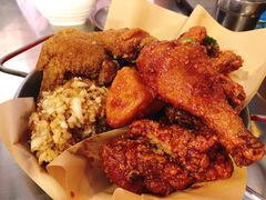 炸鸡一半一半-富乐满韩国正宗炸鸡韩国料理(虹泉路店)