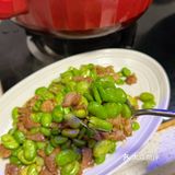 蚕豆炒肉 春天里的下饭菜 真的太鲜了！