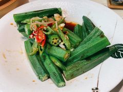 葱油捞秋葵-虾饺妹·酒家(金碧店)