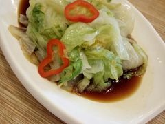 白灼蒜泥生菜-粤仔湾砂锅粥(广益哥伦布店)