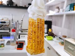 烤玉米冰tea凌-茶是一枝花泡茶店