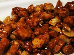 蒜子口蘑牛肉粒-燕春楼(海河华鼎店)