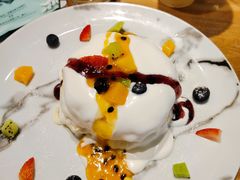 百香果蓝莓舒芙蕾松饼-麦甜创意轻食餐厅(西康路店)