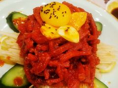 生拌牛肉-青瓦餐厅·生鱼片·韩园烤肉(西塔店)