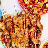 三十多年的烧烤老店,大粒的孜然撒料很够味!