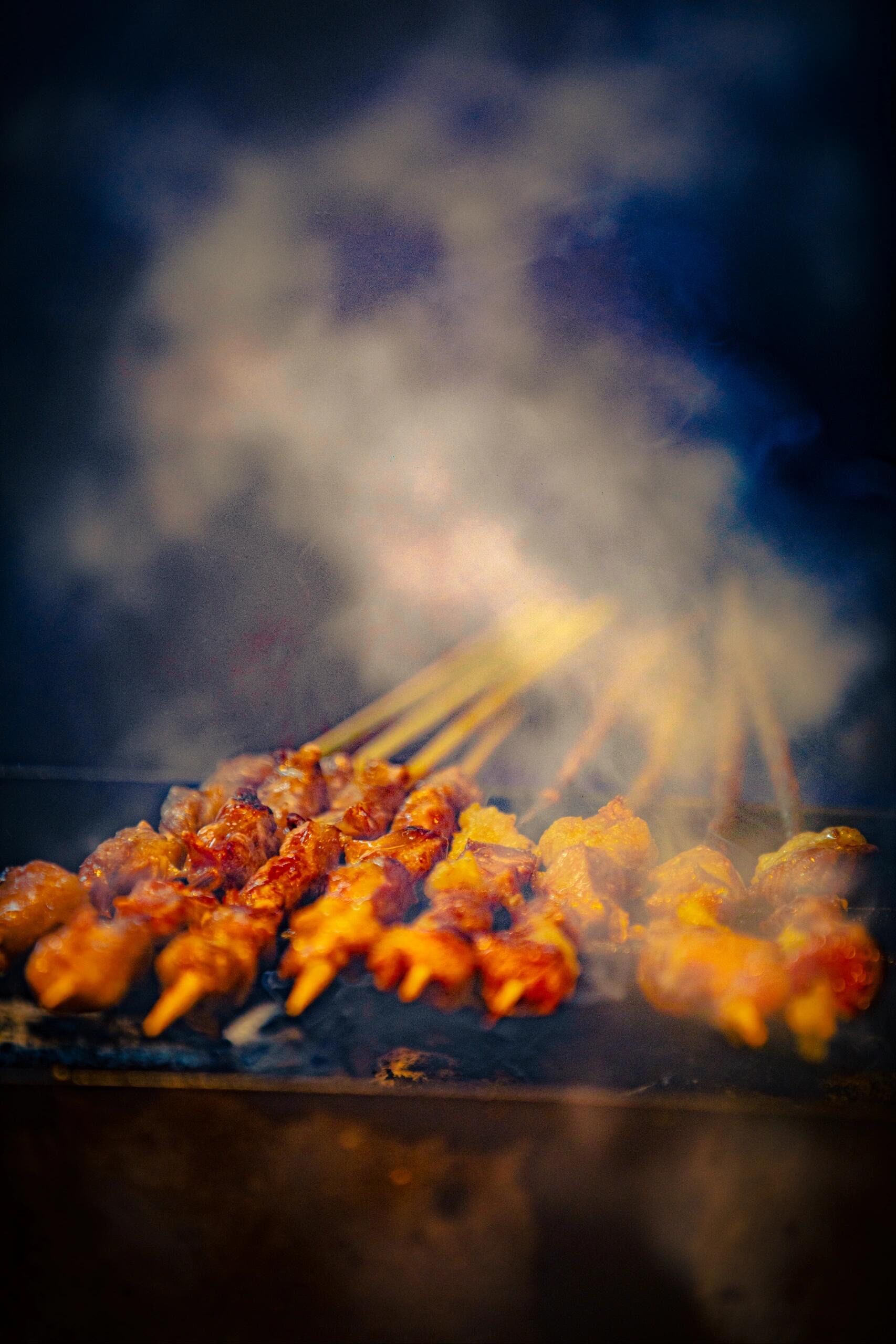 烤肉串的诱惑味道