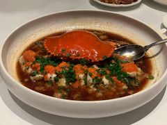 葱油蒸红膏蟹-玫瑰厅上海菜(兴国路店)