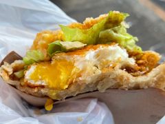 -小红车炸蛋葱油饼