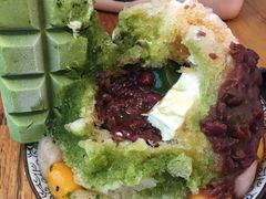 抹茶生乳かき氷-WONDER ICE 萬得冰田(建設路总店)