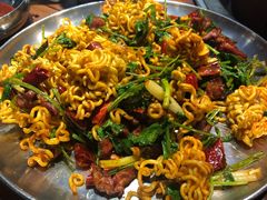 辛拉面爆鸡胗-原始泥炉烤肉(总店)