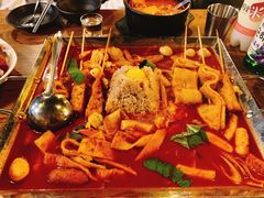 鱼饼火山炒年糕-包装马车·韩国料理·포장마차