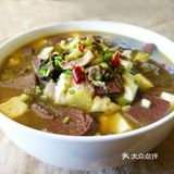 夏日懒人一锅煮料理之肉片鸭血汤