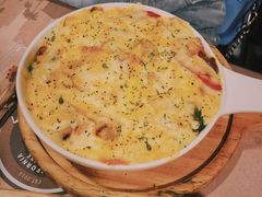 黑椒起司蘑菇鸡肉焗饭-遇见西木美式餐厅(体育路店)