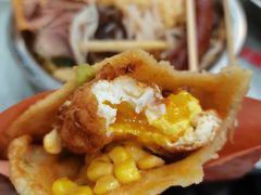 炸蛋葱油饼-小红车炸蛋葱油饼