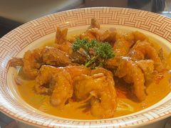 咖喱大虾配油条-五谷丰登农家院·地道胶东菜·海鲜烧烤(威海店)