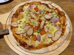 烧烤熏鸡肉披萨-城门披萨